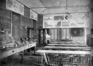 Classroom interior, School of Mines, Coromandel