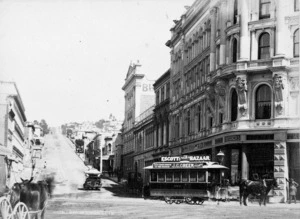 Looking up High St from the Princes Street intersection, Dunedin