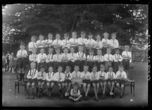 Convent school, Hastings, showing class photograph of small boys