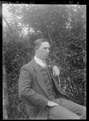 Mr W Fannin, seated, probably Hastings district