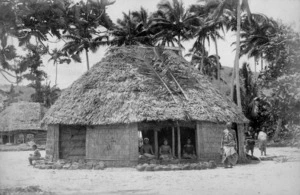 Thatched house in Samoa