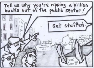Doyle, Martin, 1956- :'Tell us why you're ripping a billion bucks out of the public sector!'. 27 February 2012