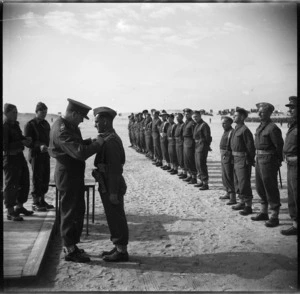 General view of awards ceremony at Maadi, World War II