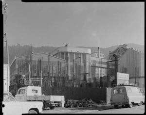 New Zealand Breweries building, under construction, Wellington