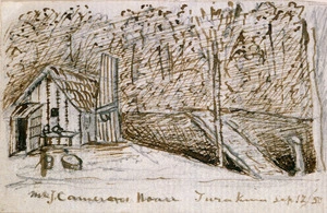 Taylor, Richard, 1805-1873 :Mr J Cameron's house, Turakina, Sept[ember] 12/ [18]50.