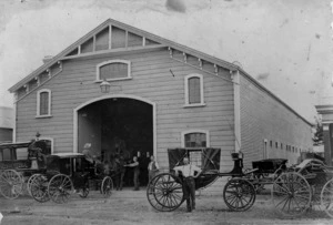 Livery and letting stables of Pinhey Bros, Masterton