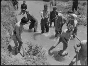 Clearing out mosquito breeding places in Syria, World War II - Photograph taken by H Paton
