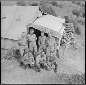 Group of NZers on frontier guard on Syrian Turkish border, World War II - Photograph taken by M D Elias