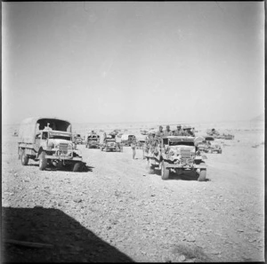 Portion of NZ transport south east of Mersa Matruh, Egypt - Photograph taken by W A Whitlock