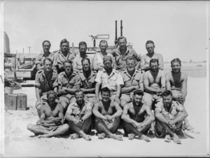 Group of New Zealanders in the LRDG, Egypt, World War II - Photograph taken by Trooper F W Jopling