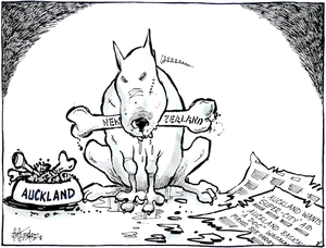 'Auckland basically 'a dog' Waitakare Mayor Bob Harvey'. 8 April 2009