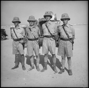 Officers at parade of 2nd NZEF 5th NZ Infantry Brigade, Egypt