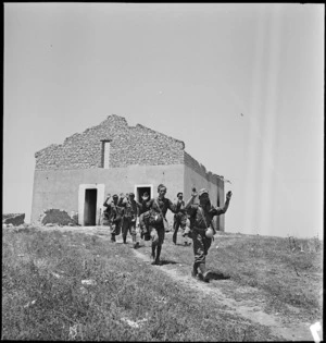 Italian soldiers surrendering, Tunisia - Photograph taken by M D Elias