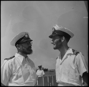 Two officers of the HMS Leander