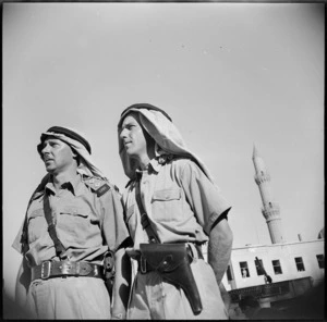 LRDG members during parade for General Auchinleck in Cairo