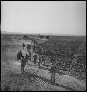Prisoners coming in after the Axis capitulation in Tunisia - Photograph taken by M D Elias