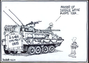 "Minister of defence, Wayne Mapp's idea..." 24 April 2009