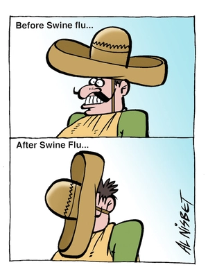 Before swine flu... After swine flu... 29 April 2009