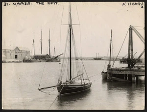 Creator unknown :Photograph of Port Ahuriri, Napier, taken by the Burton Brothers