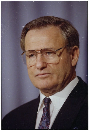 Portrait of Prime Minister, Jim Bolger - Photograph taken by Phil Reid