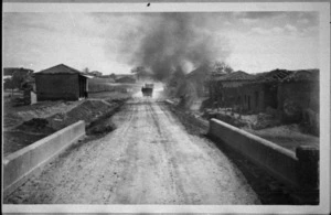 Damage to town of Larissa, Greece, World War II