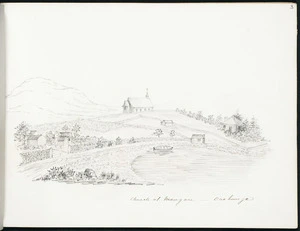 Spratt, Henry Thomas, b 1827 :Church at Mangare - Onehunga. [1860s?]