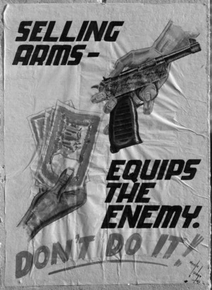 One of a series of security posters drawn by Nevile Lodge in World War II