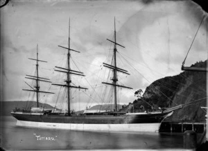 The ship Timaru docked at Port Chalmers