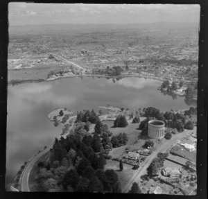 Hamilton, showing Lake Rotoroa and surrounding area