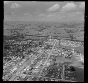 Morrinsville, showing housing and surrounding area