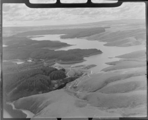 Rural Waipori, Otago, including Lake Mahinerangi in the background