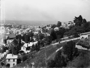 View of Napier, looking down over Brewster Street