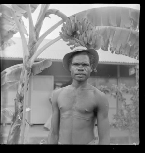 Aboriginal worker at Berrimah, Darwin, Australia