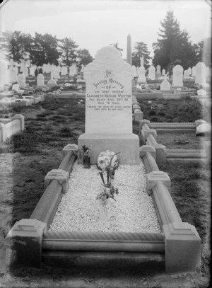 Grave plot of Elizabeth Matilda Whitton, Linwood Cemetery, Christchurch