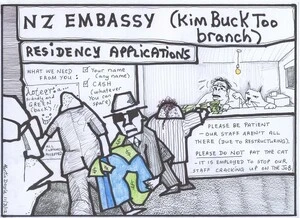 Doyle, Martin, 1956- :NZ Embassy (KimBuckToo branch), Residency applications ... 12 March 2012