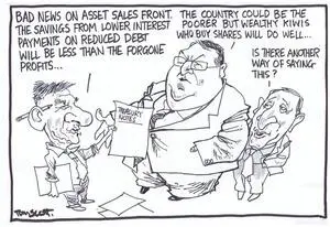 Scott, Thomas, 1947- :'Bad news on the asset sales front. The savings from lower interest payments on reduced debt will be less than the foregone profits.' ... 9 March 2012