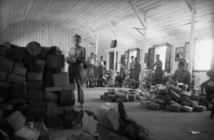 Mail room at Maadi military camp in Cairo, Egypt
