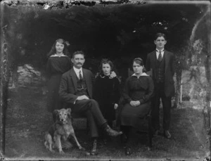 William Collins, family and pet dog portrait, Hastings