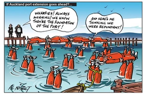 Nisbet, Alastair, 1958- :"Wharfies! Always moaning! We know they're the foundation of the port!" ... 11 March 2012