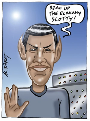 "Beam up the economy Scotty!" 16 May 2009