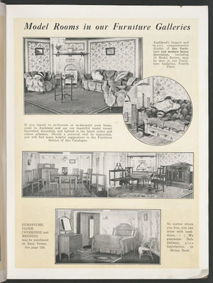 Farmers Trading Company Ltd :Model rooms in our furniture galleries [1932].