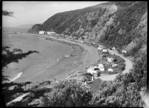 Southern end of Muritai Road, Eastbourne, Lower Hutt, Wellington region