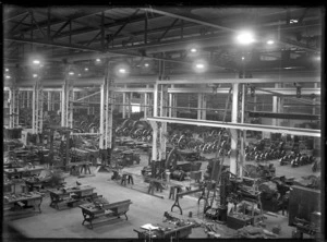 Inside the machine shop, Hutt Railway Workshops, Woburn