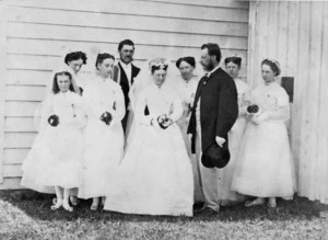 Wedding of Maria Georgiana Monro and James Hector, in Nelson