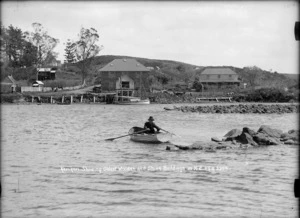 Scene at Kerikeri with Kemp House and the Stone Store