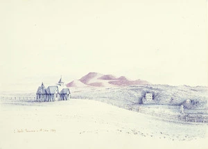 [Kinder, John] 1819-1903 :S[aint] Mark's Remuera & Mt Eden. 1859.