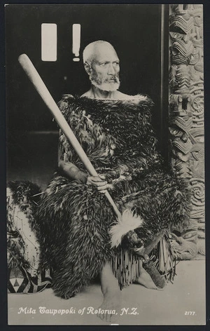 Portrait of Mita Taupopoki, 1845?-1935