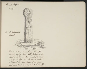 Medley, Edward Shuttleworth, 1838-1910 :Cornish crosses no. 5 on St Michaels Mount. April 13, [18]58.