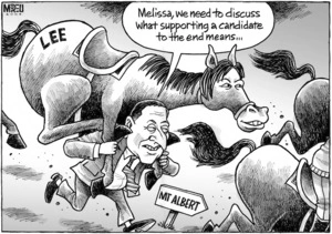 "Melissa, we need to discuss what supporting a candidate to the end means..." 25 May 2009