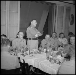 Members of 24 NZ Battalion hold reunion dinner in Cairo, World War II - Photograph taken by H Paton